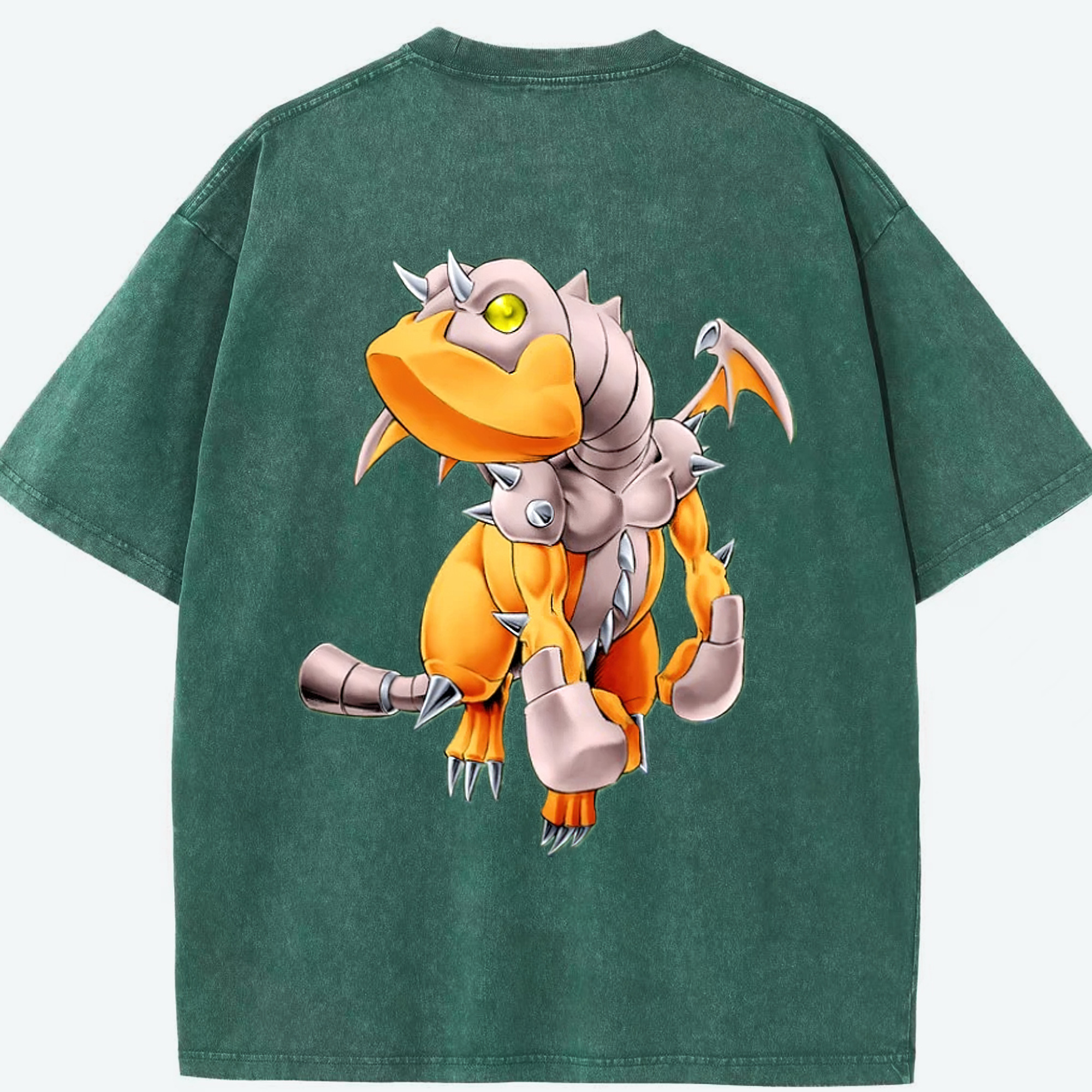 （画像用） 遊☆戯☆王 Yu-Gi-Oh! 綿100% ヴィンテージ風 半袖Tシャツ（背面プリント）